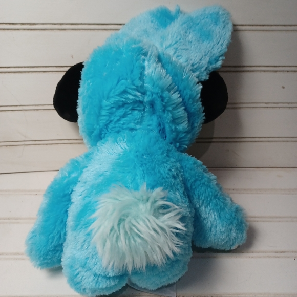Disney Store Original Mickey Mouse Easter Bunny Blue Plush Stuffed rabbit. Condi - Picture 8 of 8